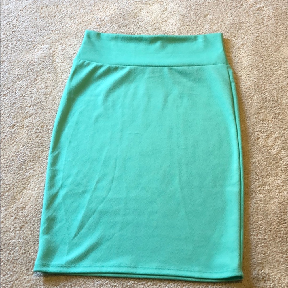 LuLaRoe Cassie Pencil Skirt Small Mint Green